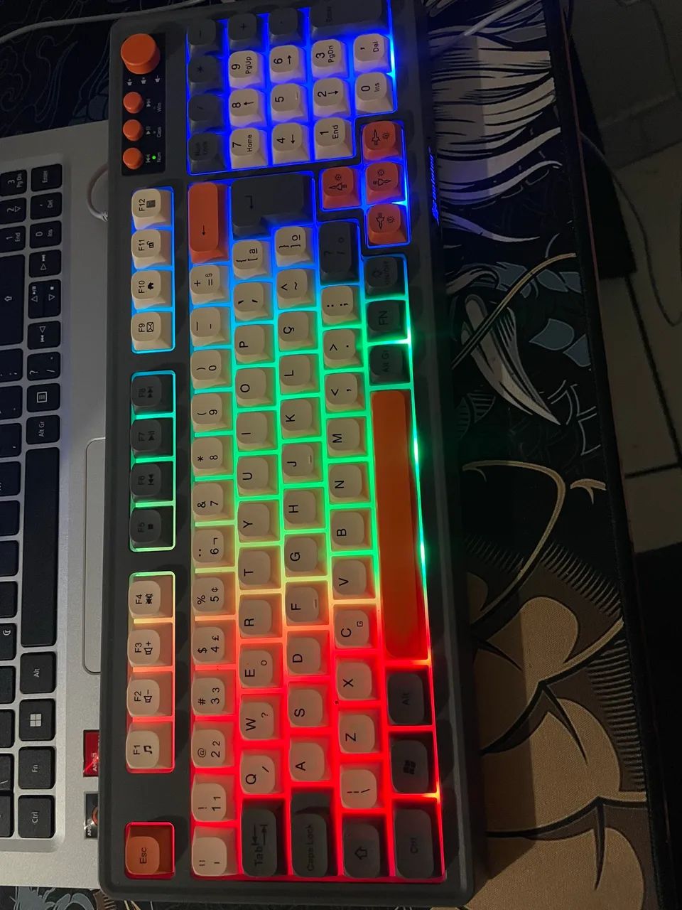 Kit Gamer Teclado Compacto Led + Headset Evolut (Perfeito Estado) - Foto 2