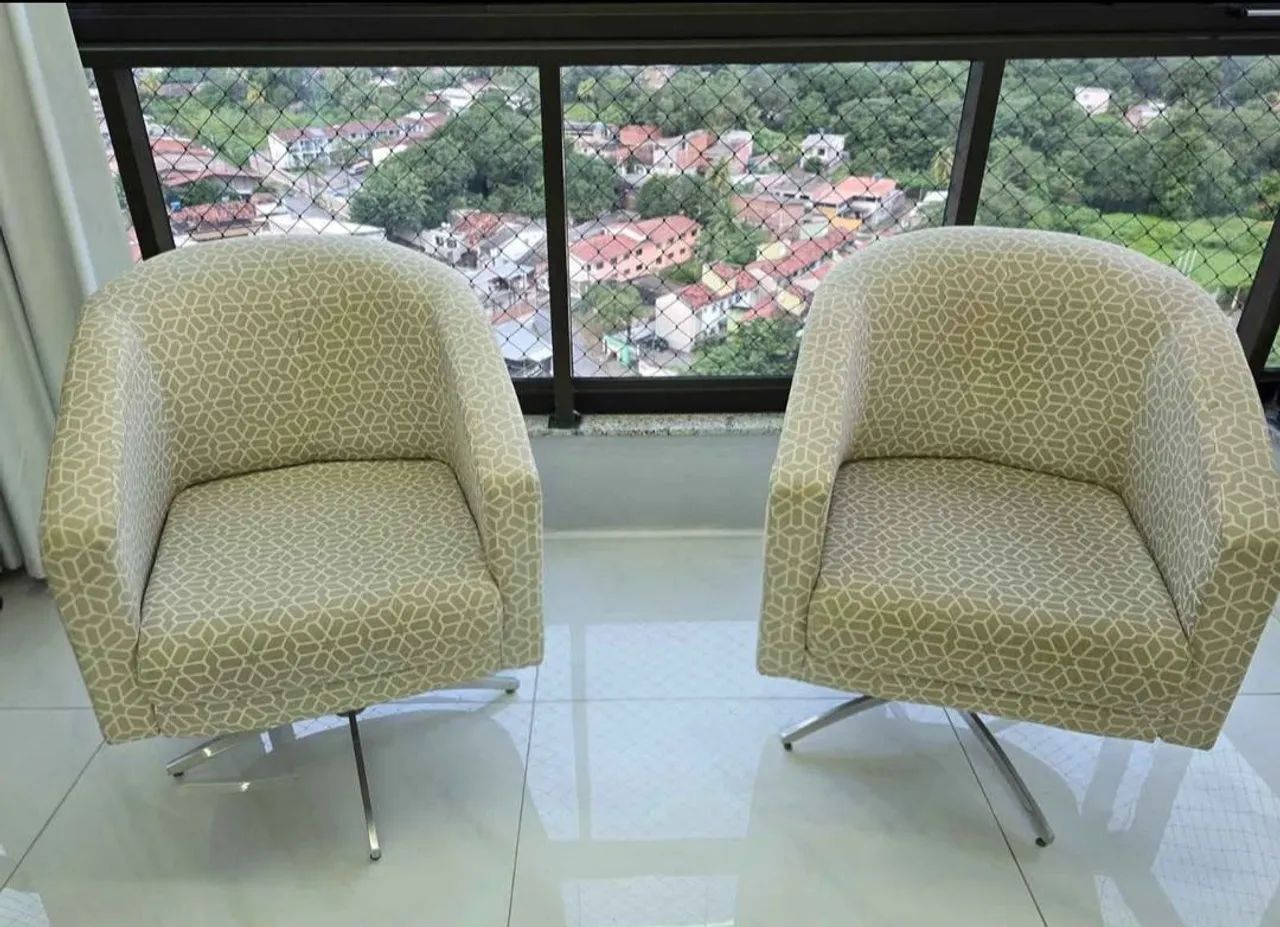 Cadeira decorativa giratória  - Foto 3