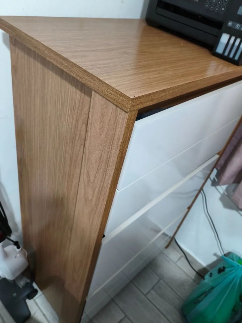 Cômoda Unno 79cm 6 Gavetas com Pés Plástico - Foto 4