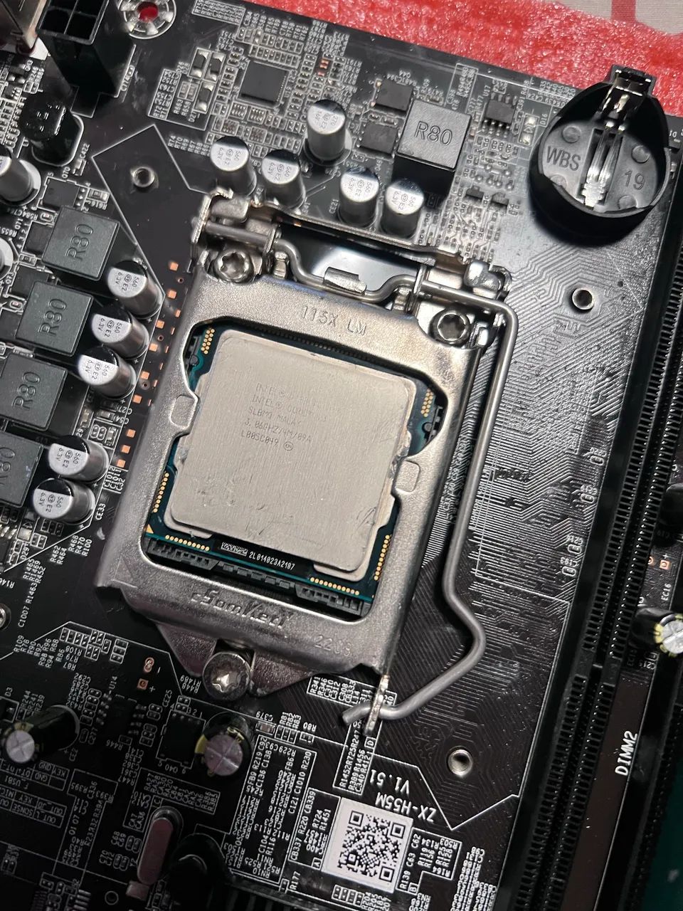 Placa-mãe H55 + Intel Core i3
