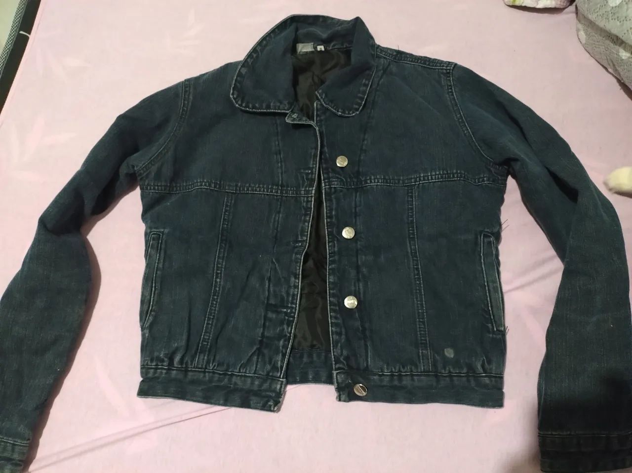 Jaqueta jeans forrada com bolso - Foto 3