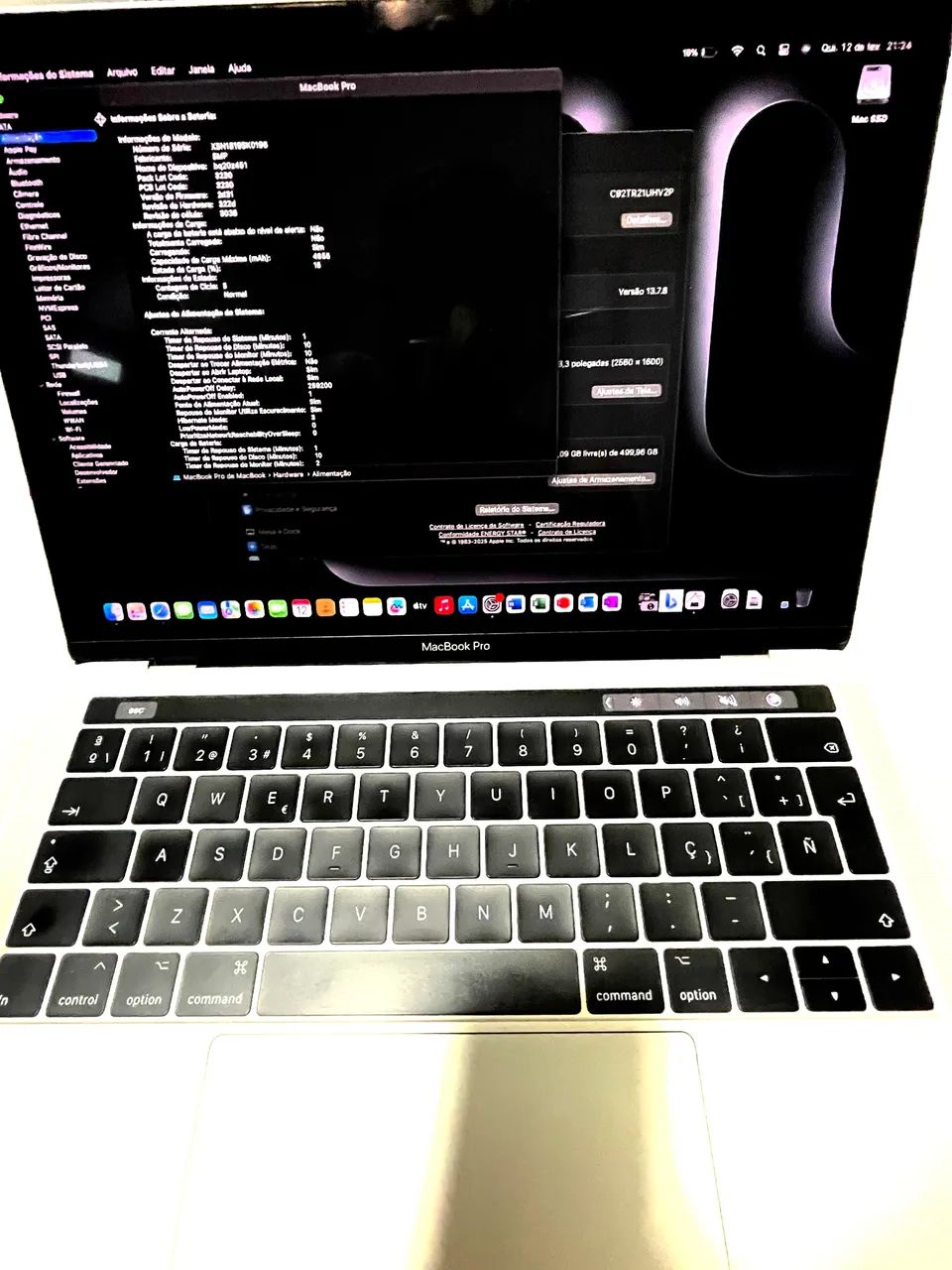 Mecbook pro modelo (2018)