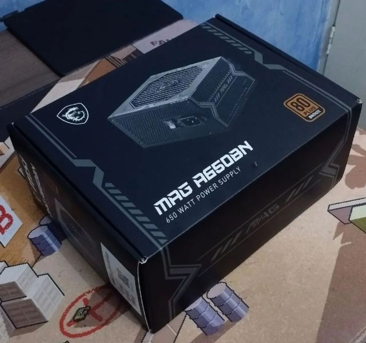 FONTE MSI MAG A650BN 650W 80 PLUS BRONZE - NOVA LACRADA - Foto 5
