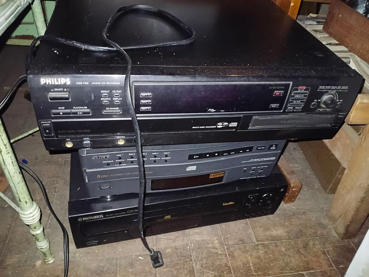 Equipamentos de audio e video vintage...
