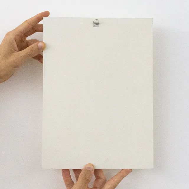 Par De Quadros Retangular Com Vasinho Mdf 12mm Branco 30,5cm - Foto 2