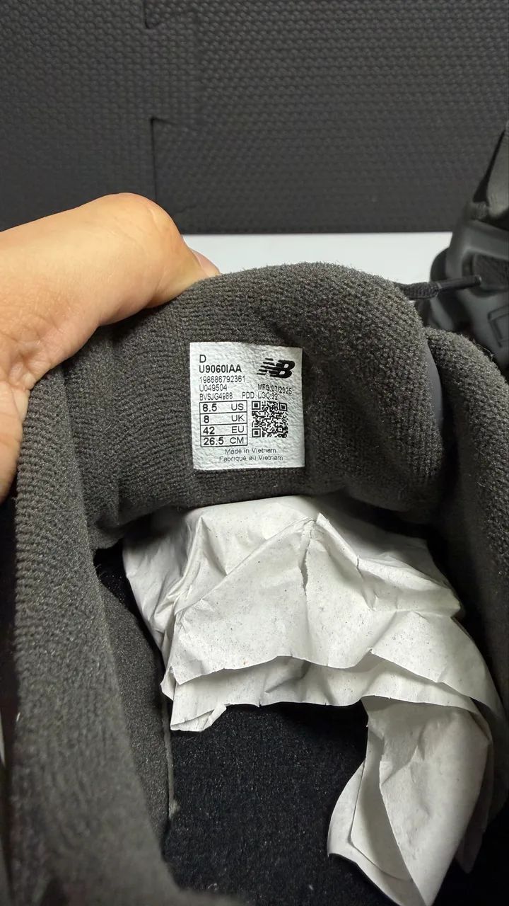 New Balance 9060 X Black Cement - Foto 5