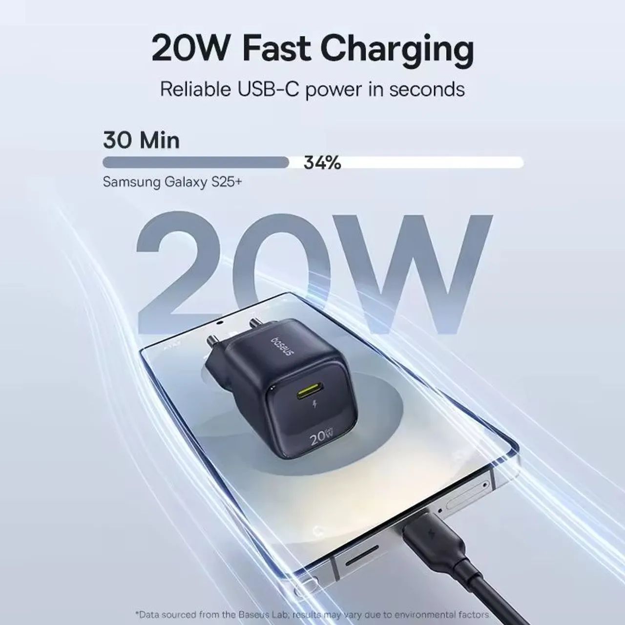 Fonte Carregador Baseus 20w - Foto 5