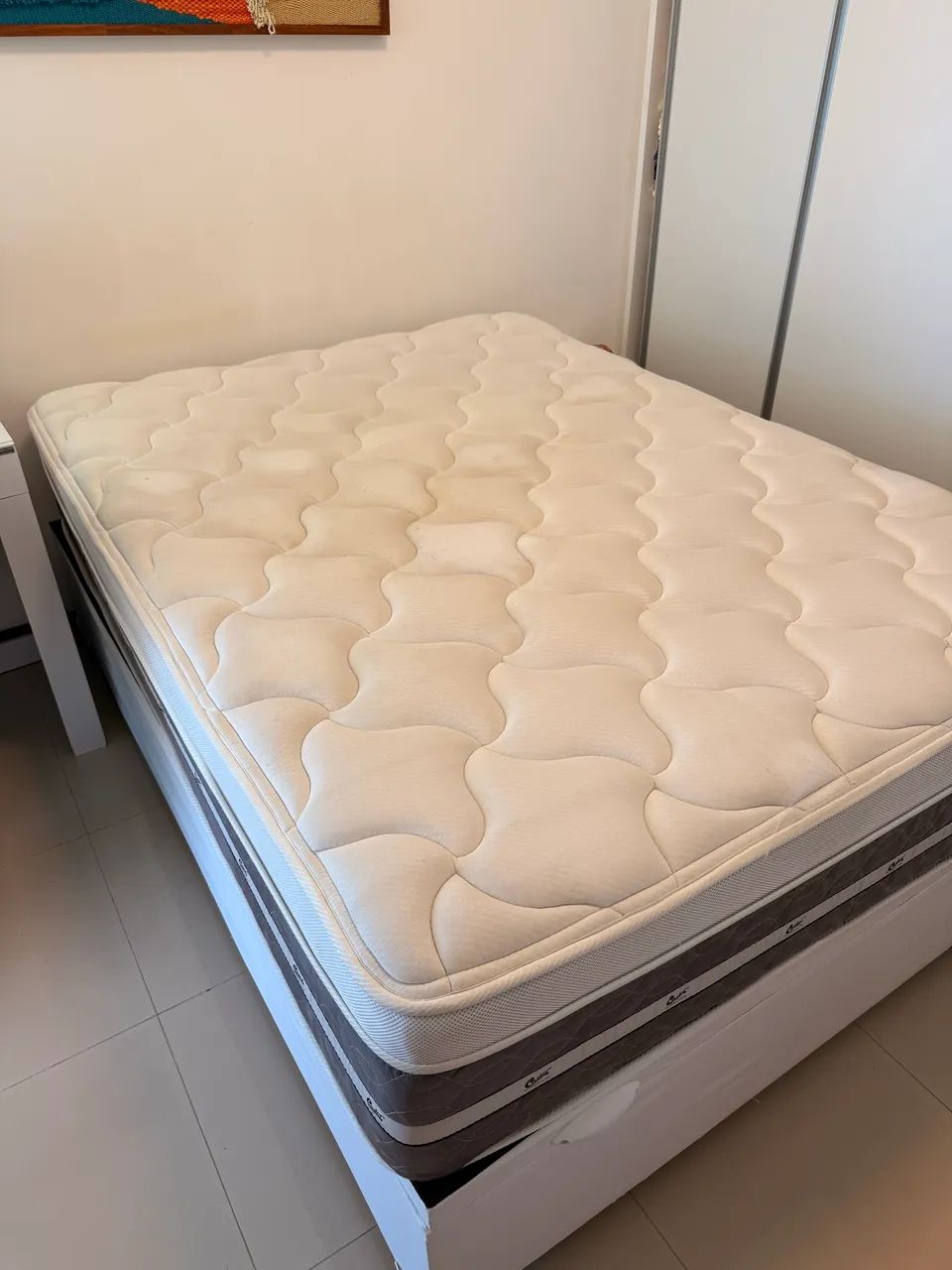 Cama de Casal (colchão + box baú)  - Foto 3