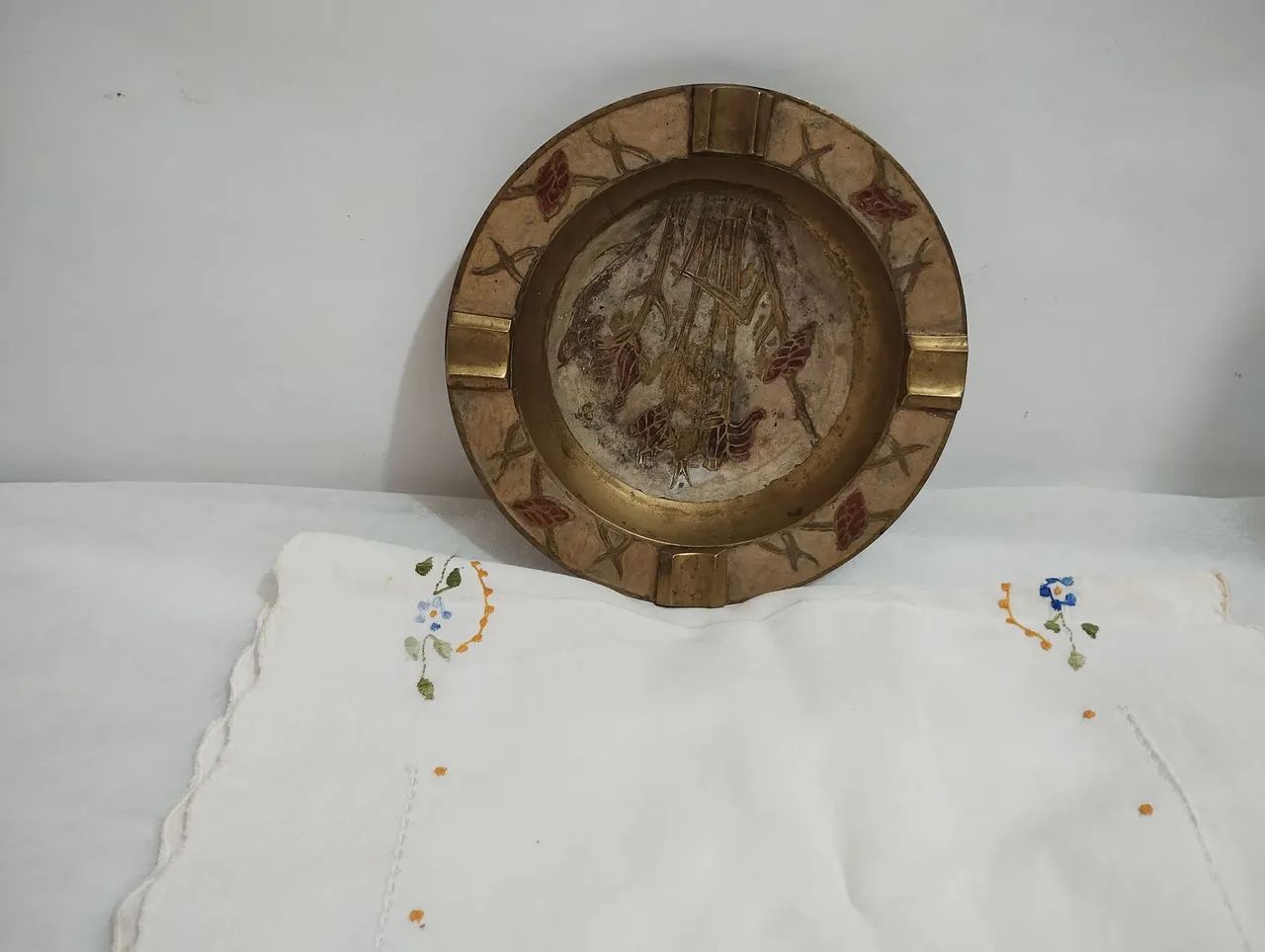 Cinzeiro antigo de bronze  - Foto 5
