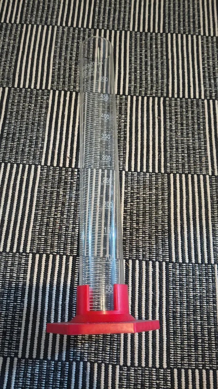 Proveta graduada de vidro 500ml