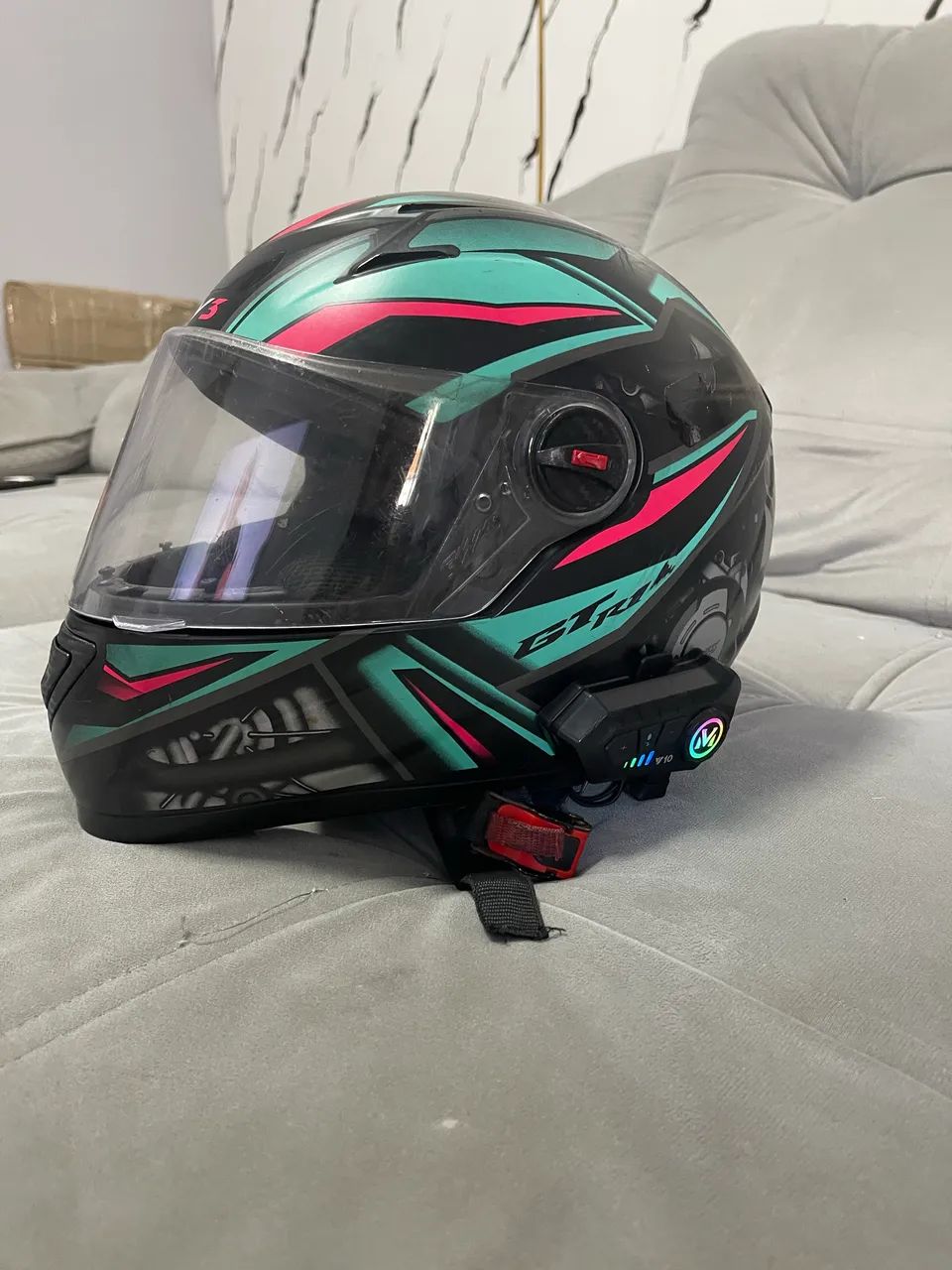 CAPACETE FW3 + INTERCOMUNICADOR 