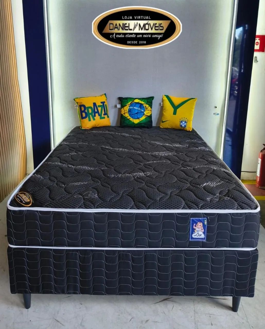 Cama casal com travesseiros do Brasil _ Entrega grátis! - Foto 4