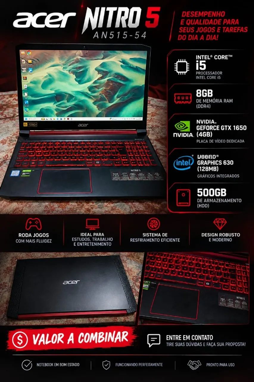 Notebook Gamer Acer Nitro 5  - Foto 2