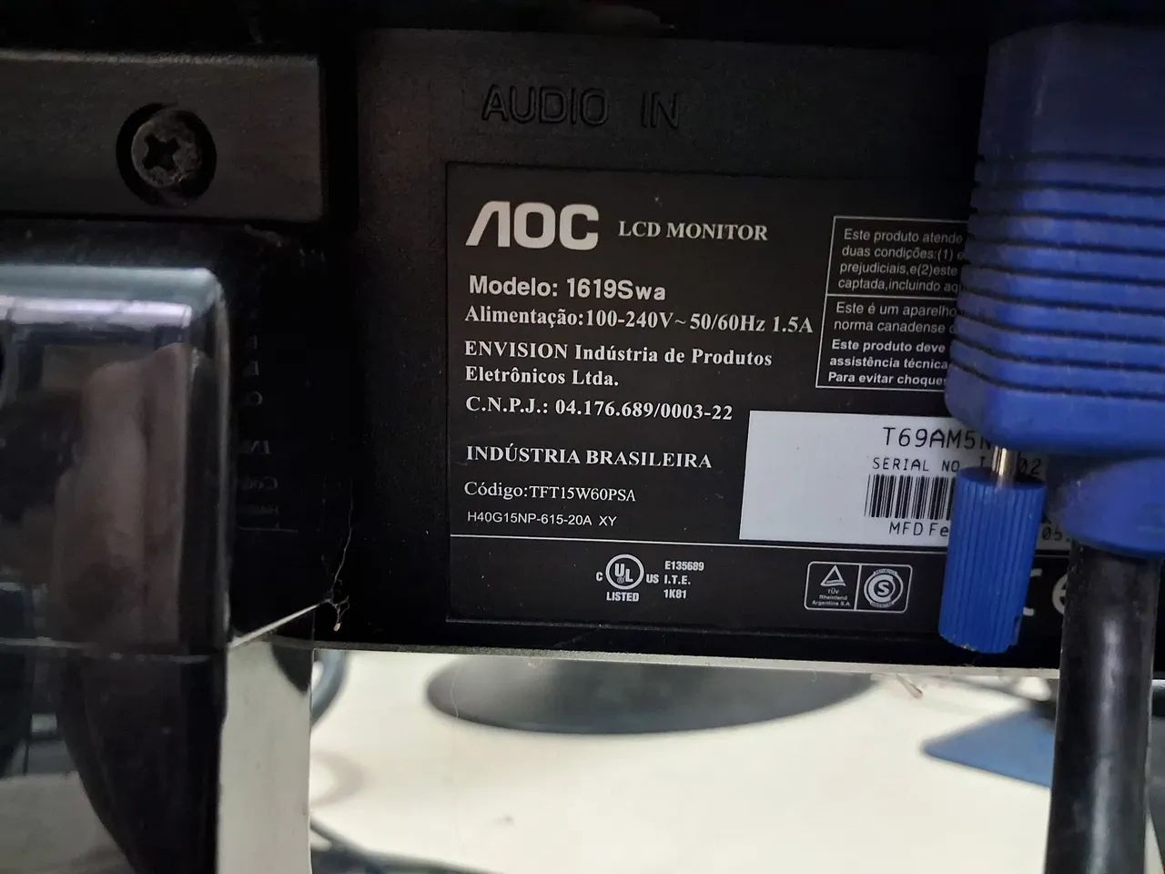 Monitor 16 polegadas Aoc - Foto 3
