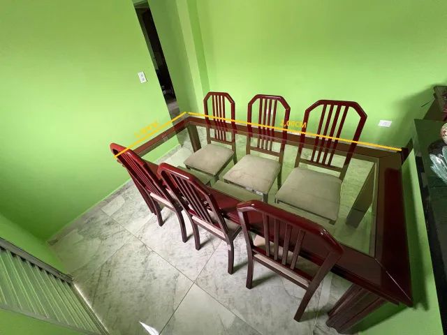 KIT MESA APARADOR E ESPELO SALA JANTAR  - Foto 3