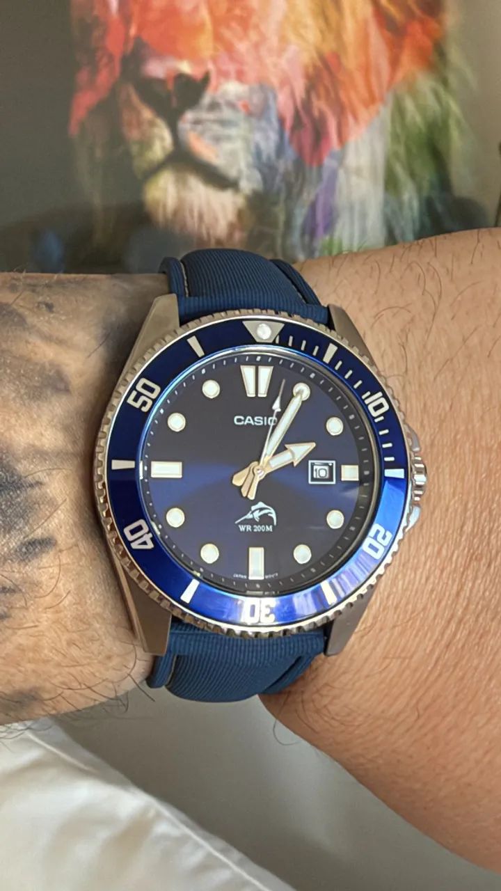 Casio Duro Marlin Azul MDV-106 - Full Set