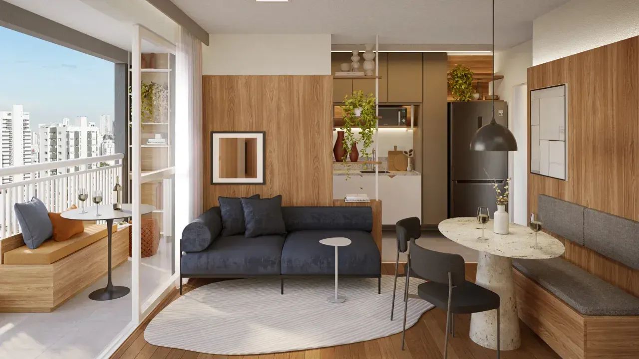 Wave Boa Viagem  Apartamentos 46m², 2 Quartos, Varanda e Academia - Foto 3