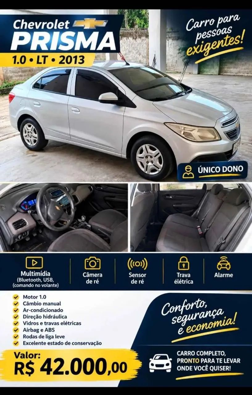 Chevrolet Prisma PRISMA Sed. LT 1.0 8V FlexPower 4p 2013