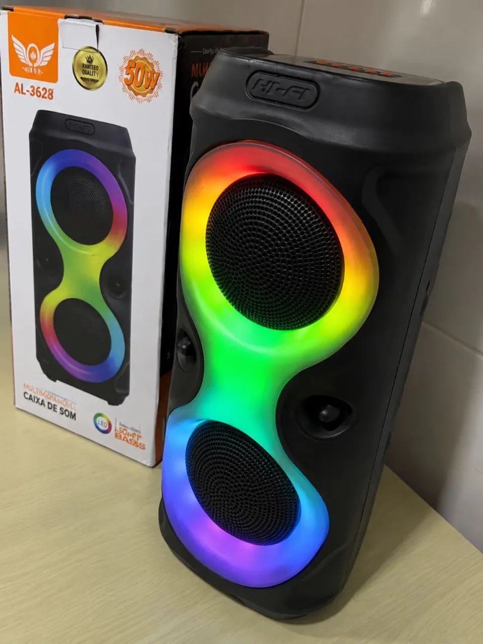 Caixa de Som Bluetooth LED USB - Foto 2