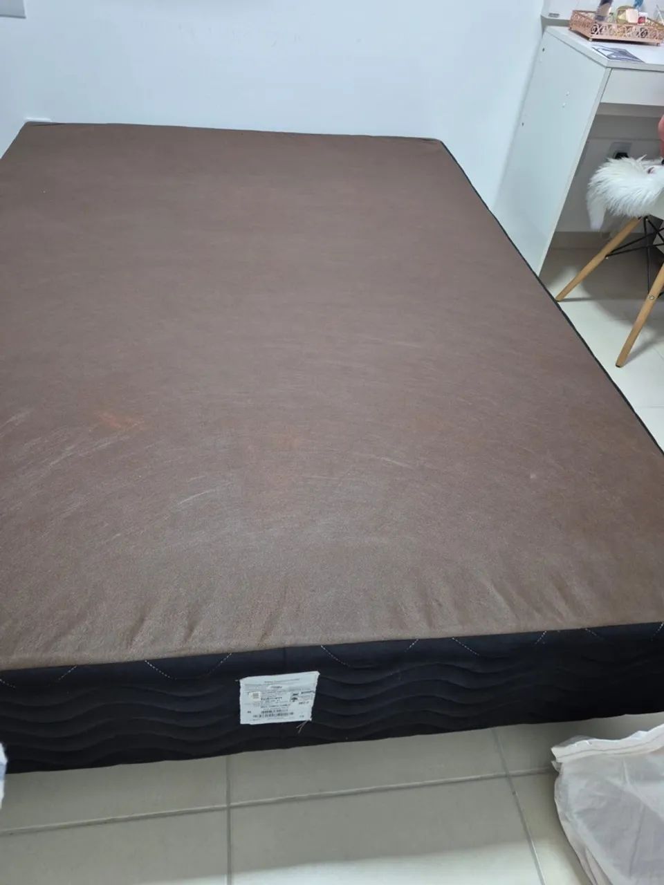 base box de casal Ortobom, modelo Camurça Preto - Foto 4