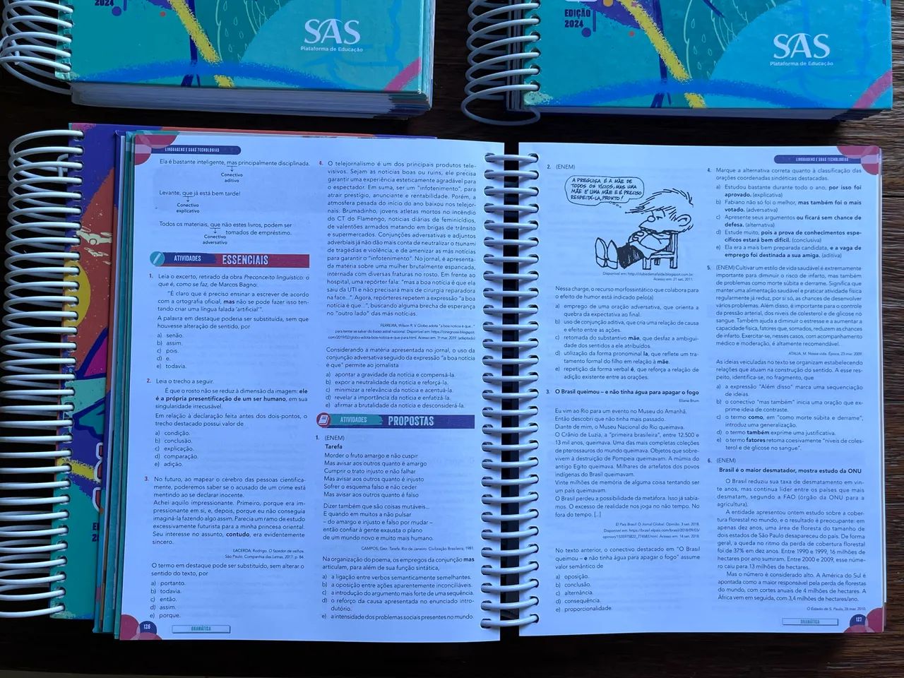 Apostilas Pré-Vestibular SAS 2024 ? Livros 1, 2, 3 e 4 - Foto 5