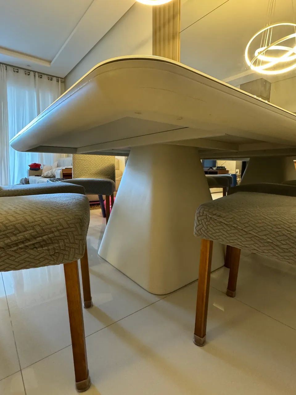 Mesa de jantar Lider Interiores + 6 cadeiras - Foto 4