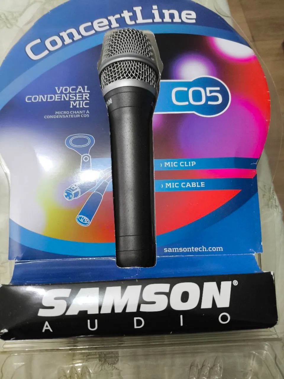Microfone Condensador de Mão Samson C05CL Preto