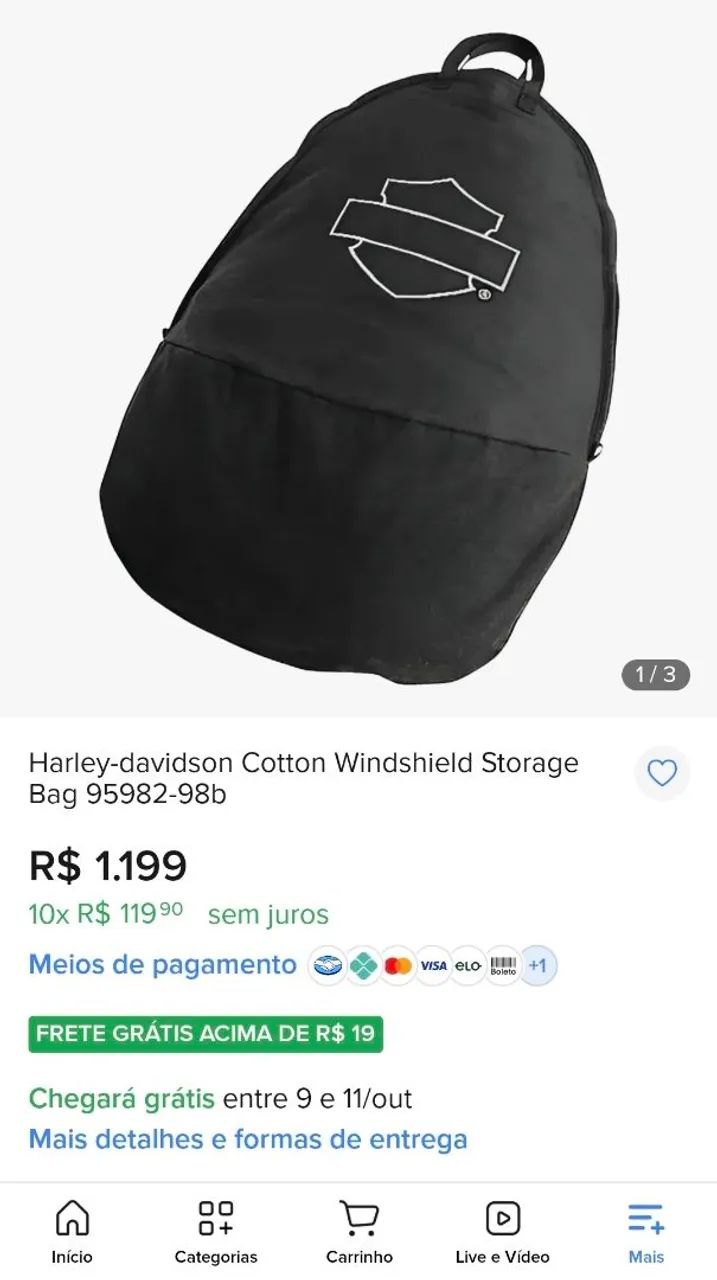 Capa original Harley Davidson para Windshield / bolha - Foto 5