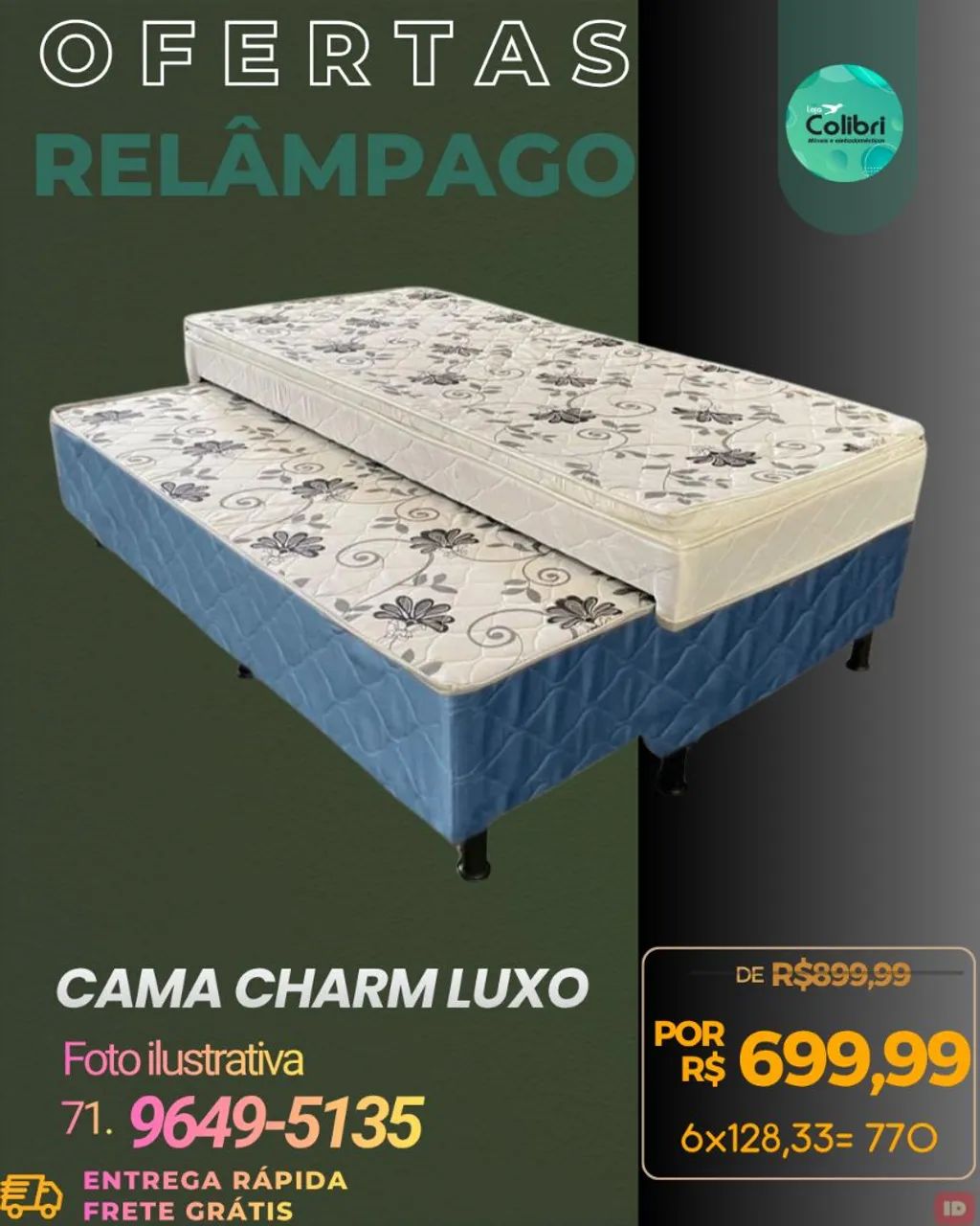 Cama Box Solteiro  - Foto 4