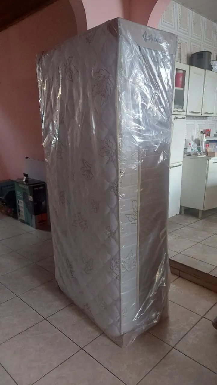 Cama Box Solteiro - Novo no Plástico - Foto 3