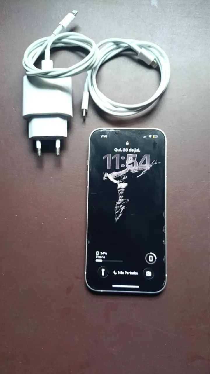 iPhone usado 128 giga, com defeito na câmera  - Foto 3