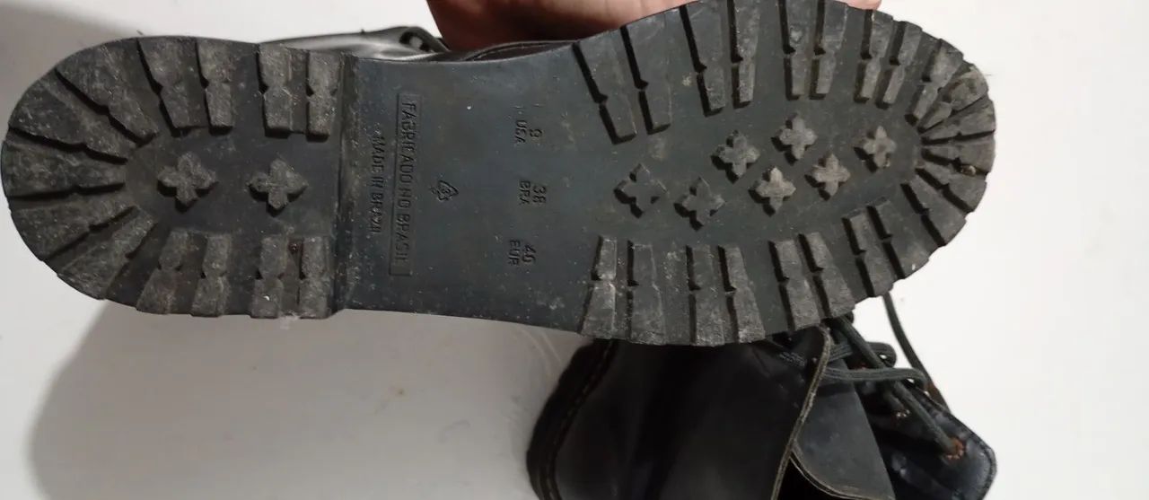 Bota coturno preta 37/38 - Foto 4