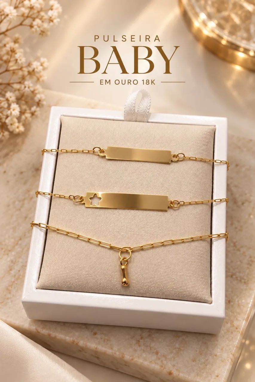 Pulseira baby Ouro 