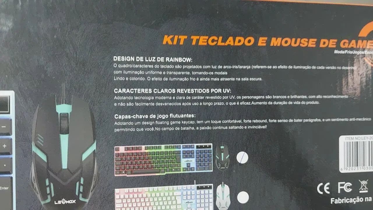 Kit teclado e mouse gamer (preto) - Foto 3