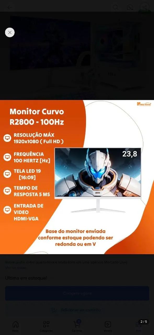 Computador gamer branco Intel core i7 16gb SSD 480gb wi-fi  - Foto 3