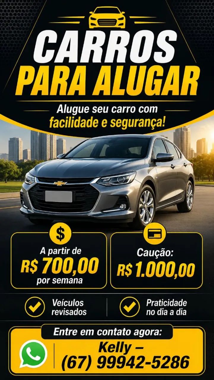 Locação de veículos.