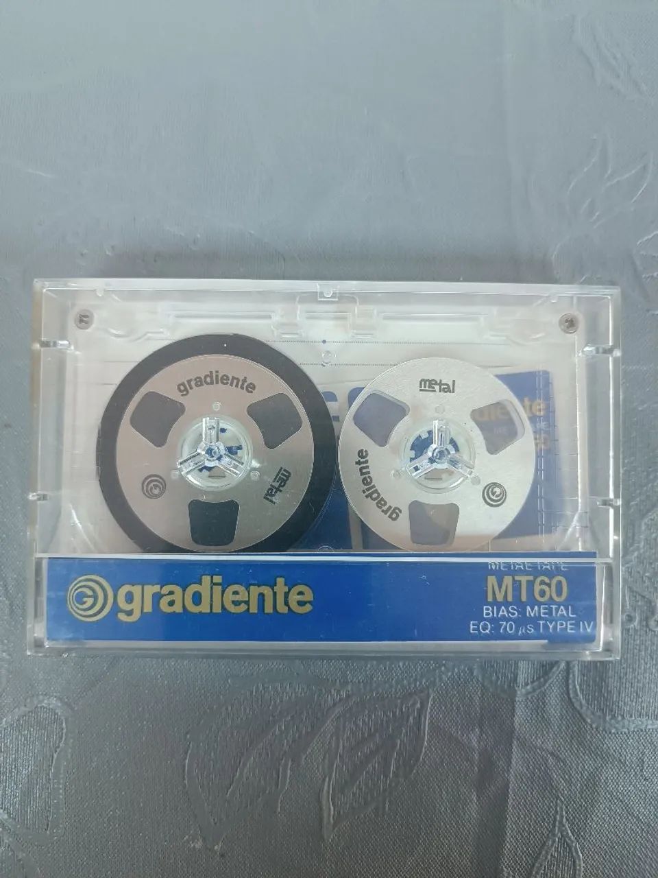 Fita cassete gradiente metal rolinho 60 min impecável
