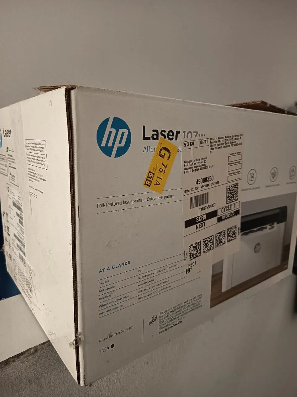 Impressora a Laser HP 107w - Foto 2