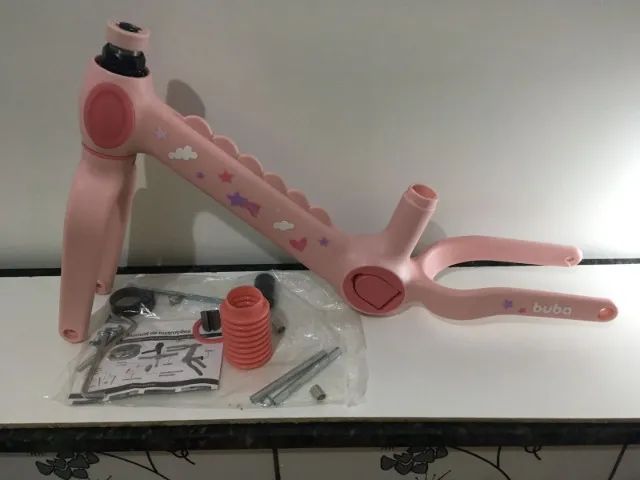 Bicicleta De Equilíbrio Rosa Unicórnio - Buba - Foto 5