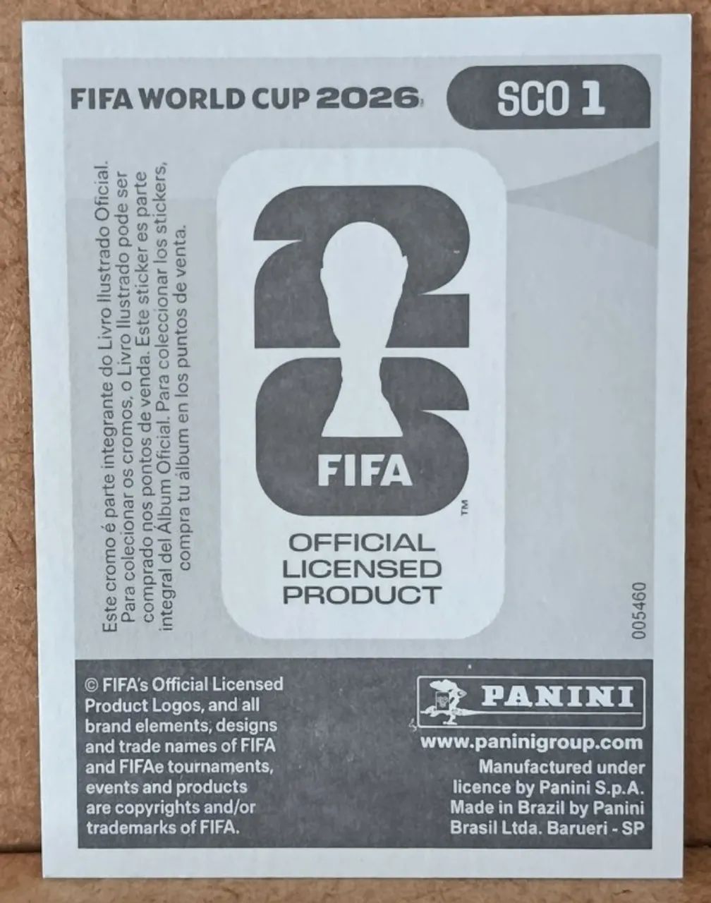 Figurinha Copa do Mundo 20026 - SCO 1 - Foto 2