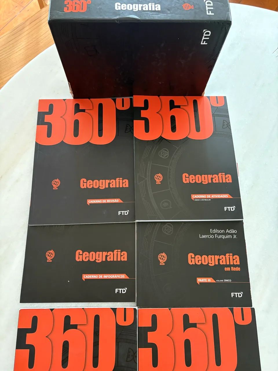 Coleção 360º Geografia - FTD - Ensino Médio - Completa - Estado de Novo