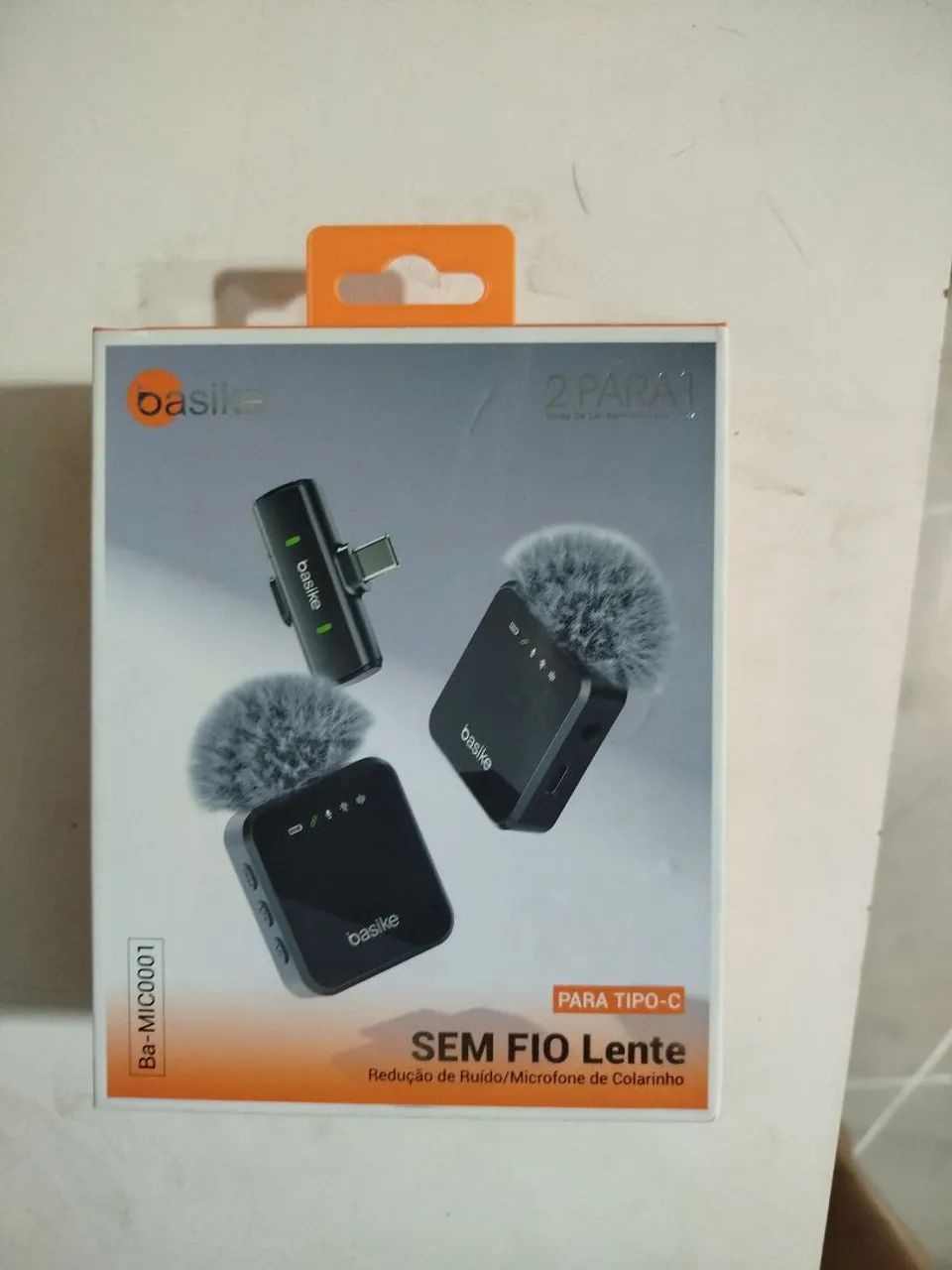 Microfone de lapela sem fio 
