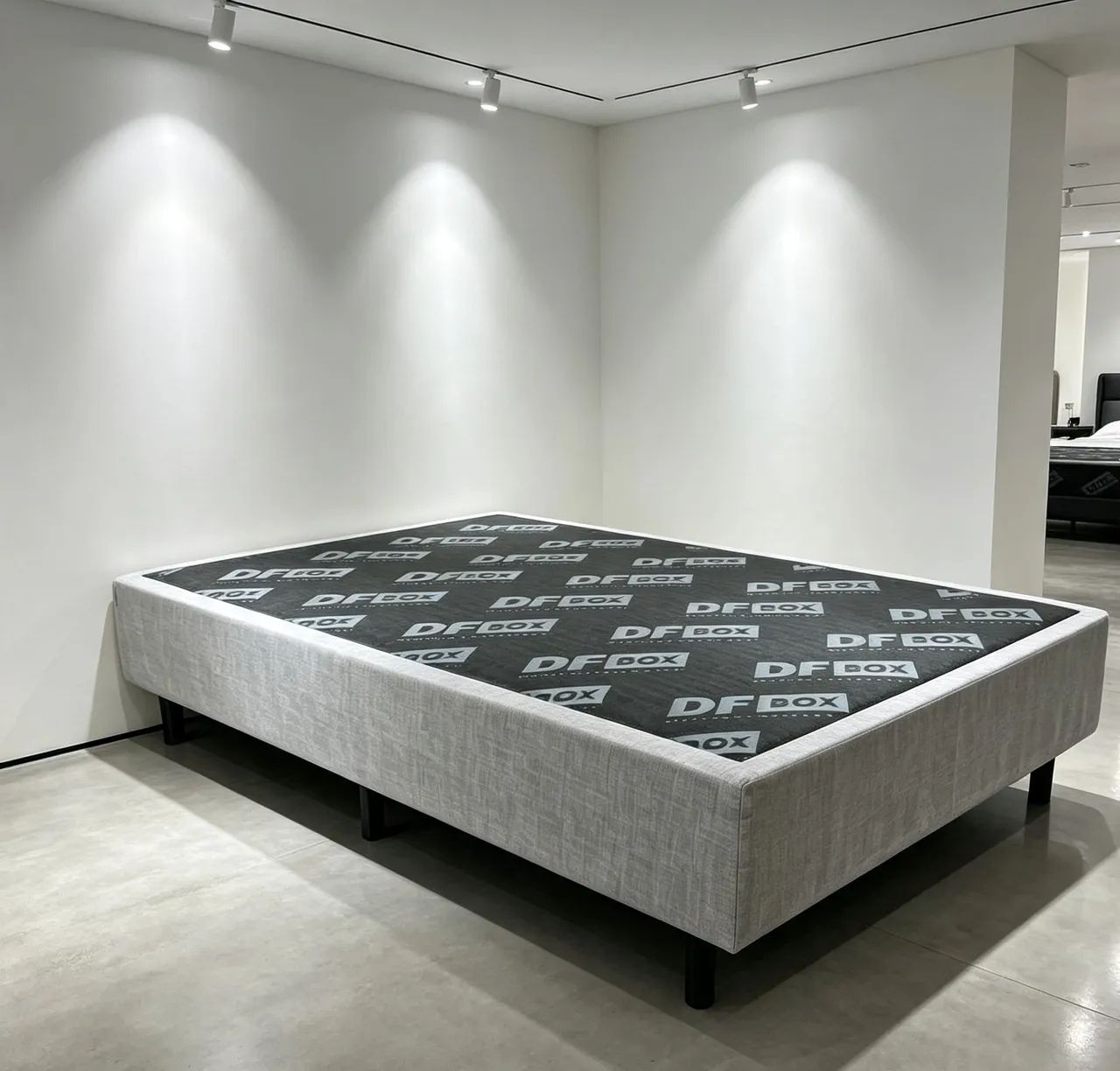 Cama Box base solteiro em LINHO.Entrego 