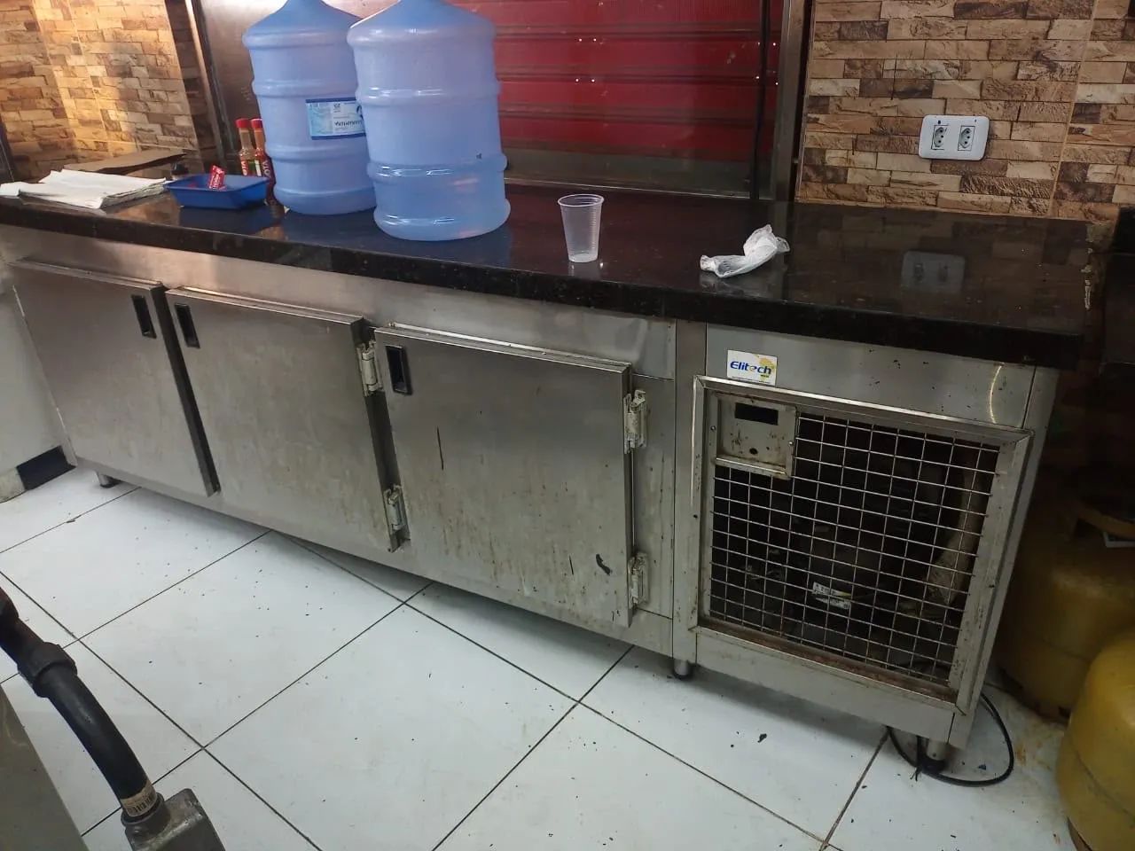 Balcão refrigerador inox 