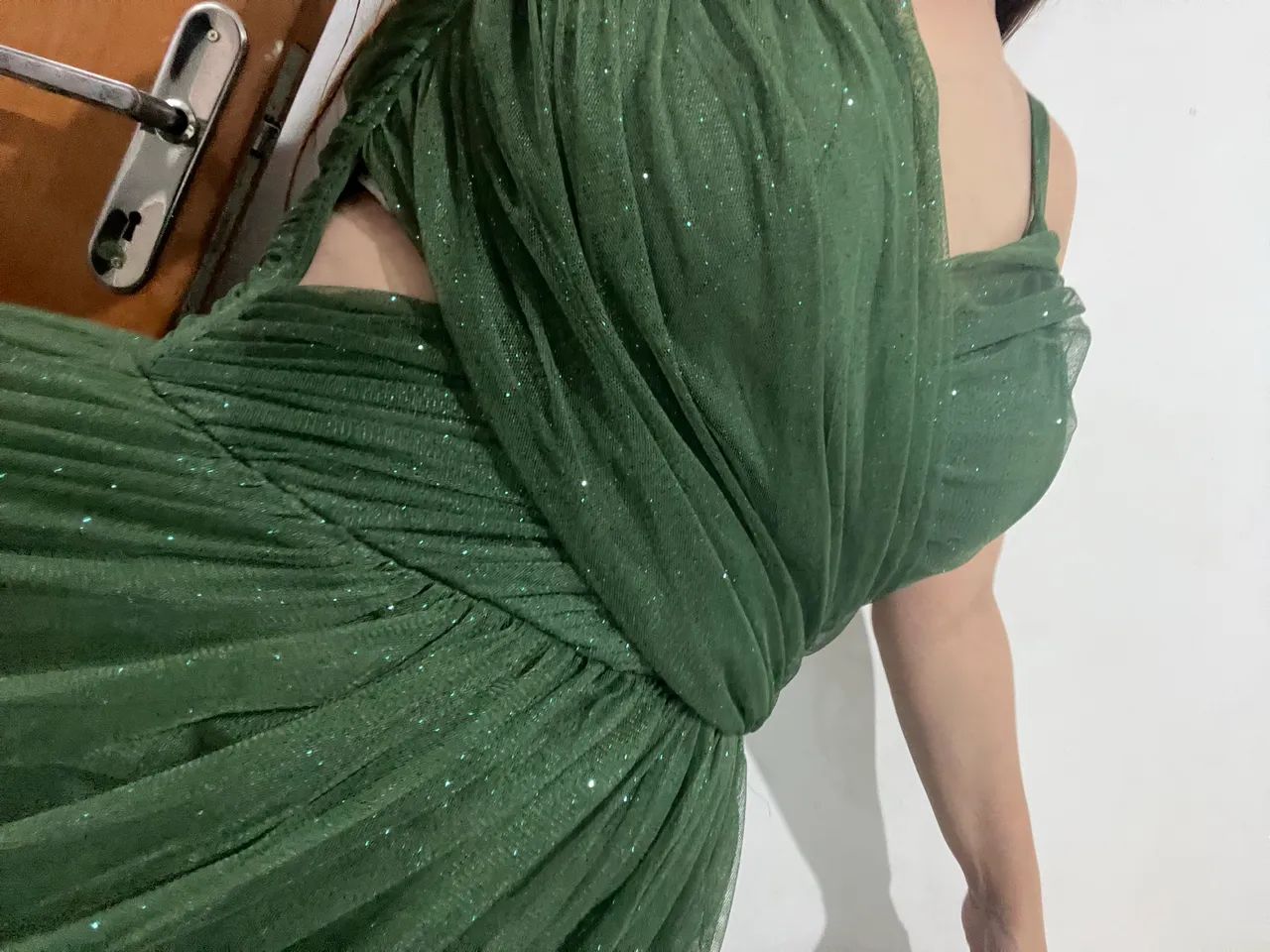 Vestido de madrinha verde M - Foto 5
