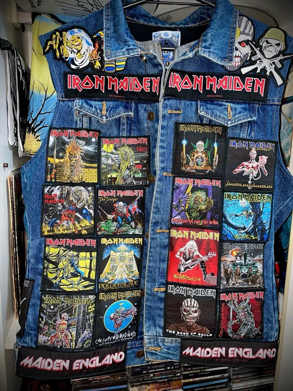 Iron Maiden - colete com patchs  - Foto 2