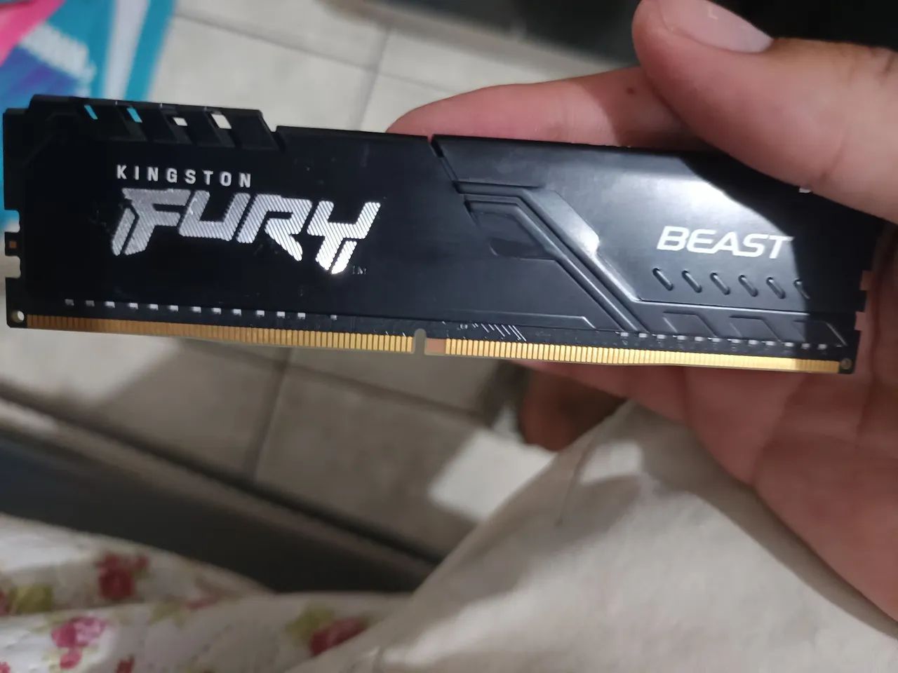Memória RAM Kingston Fury Beast 8gb de 2666mhz - Foto 3