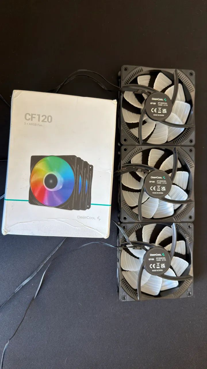 Cooler Deepcool RGB 3x120mm CF120 - Foto 2
