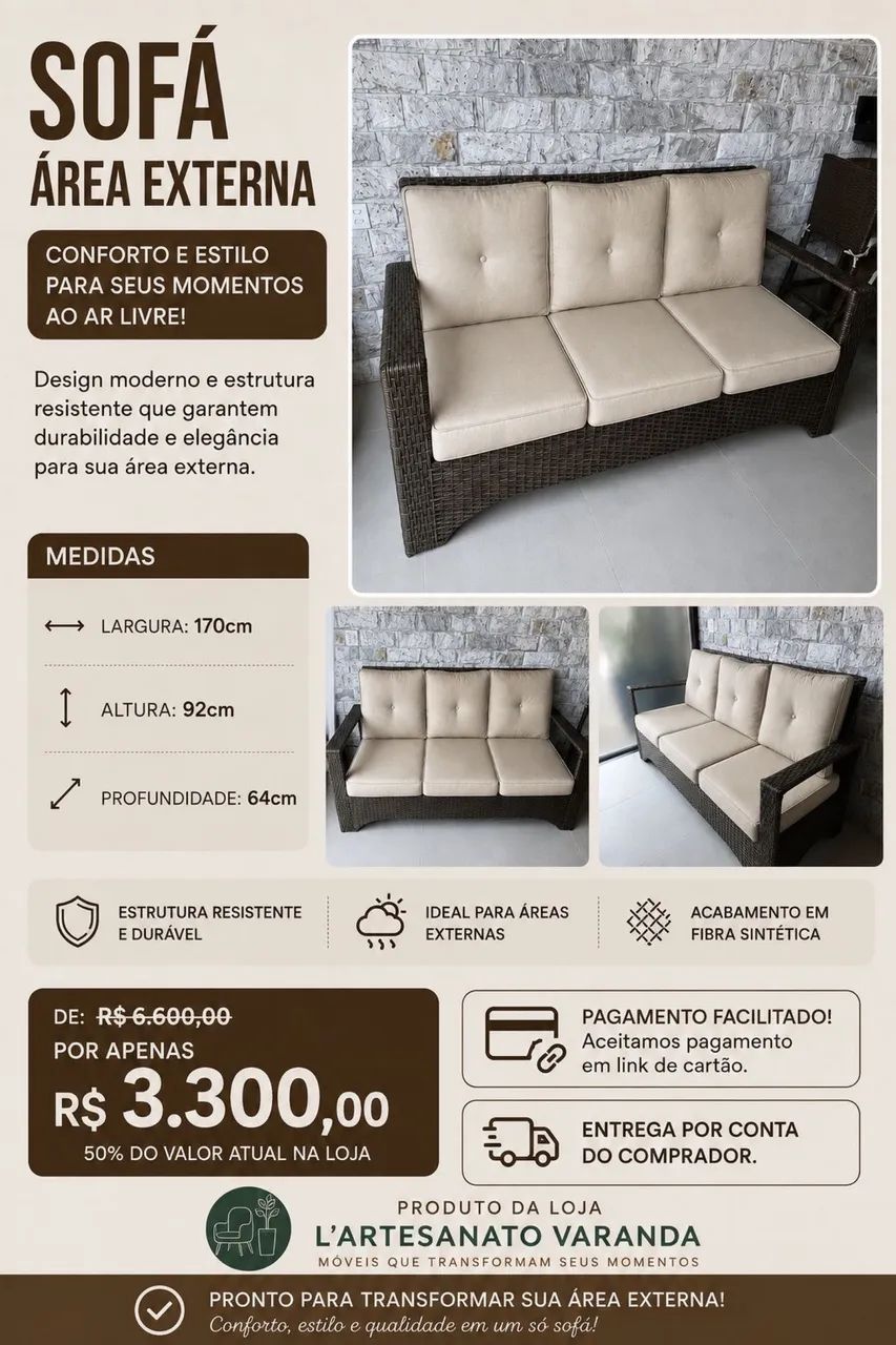 Móveis para área externa