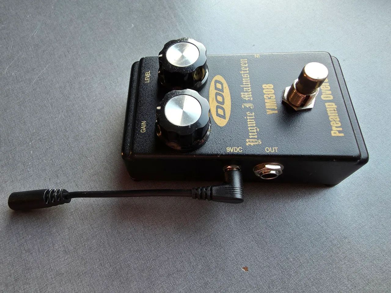 DOD YJM308 Preamp OD Yngwie Malmsteen E Cabo Adaptador 9v